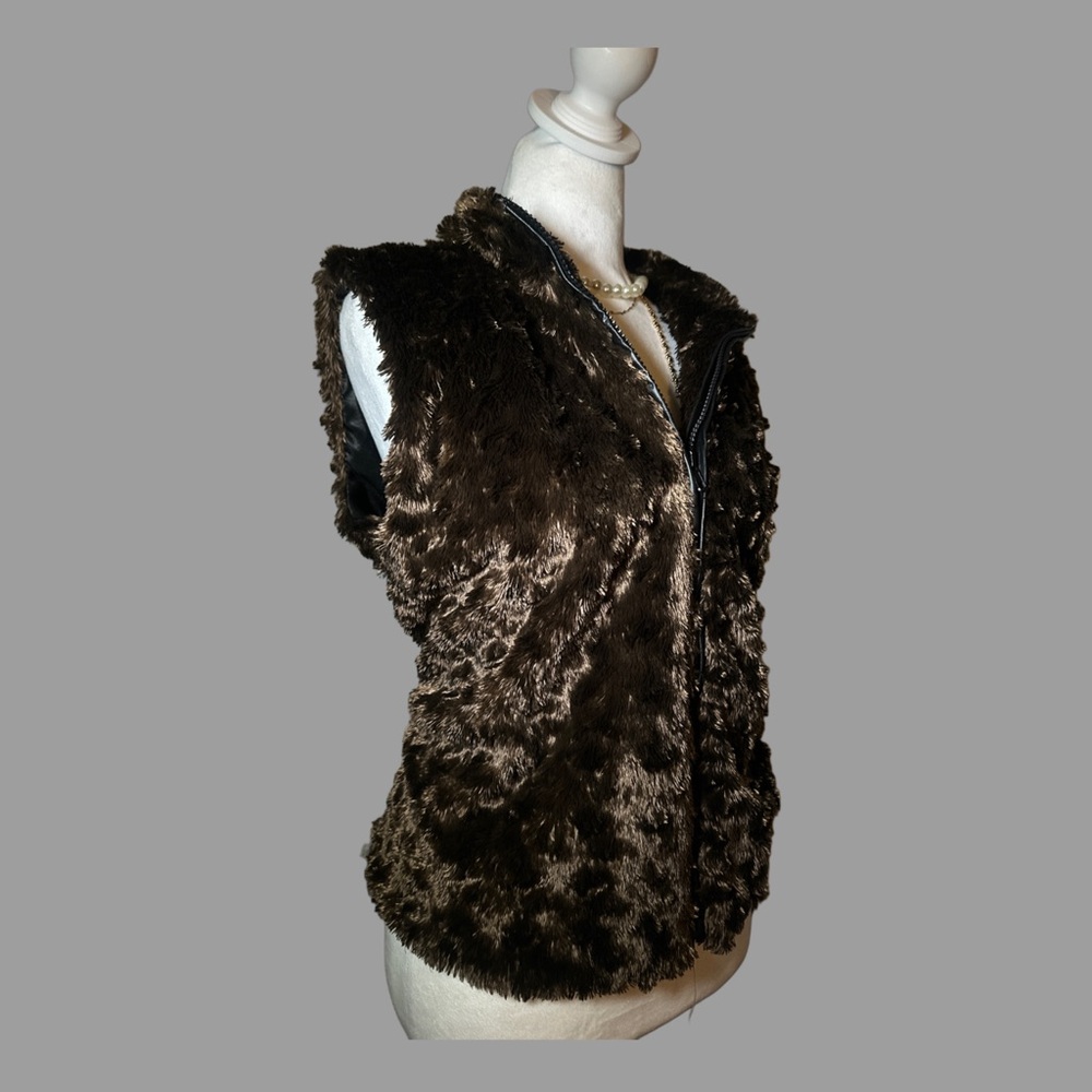 Faux Fur Brown Vest